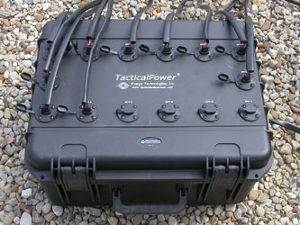 Solar Charger Connected to Panels